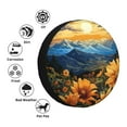 thumbnail image 2 of Kdxio Sunset Sky Sunflower for Tire Cover Wheel Protectors Tyre Covers Weatherproof Wheel Covers Universal Fit for Trailer Rv SUV Truck Camper Travel Trailers 17 inch, 2 of 5