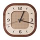 thumbnail image 1 of Reloj de pared con adorno de pared, silencioso, con marco de madera, para colgar en la cocina y el comedor. Cuadrado, 1 of 9