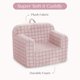 thumbnail image 4 of Sillón Cozee a Cuadros para Niños Delta Children, Rosa, 4 of 9
