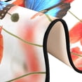 thumbnail image 6 of SKYSONIC 2X6 Feet Blue Butterfly Runner Rug with Rubber Backing, Poppy Blossom Non Slip Entryway Rug Runner Washable Soft Area Rug Carpet for Hallway Bedroom Kitchen Decor, 6 of 6