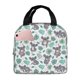 thumbnail image 1 of Easygdp Bears and Tropical Leaves Bolsa Térmica Premium - Tela Oxford Impermeable, Gran Capacidad, Bolsillo Frontal, Unisex para Trabajo, Escuela, Actividades al Aire Libre y Picnics, 1 of 8