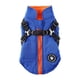 thumbnail image 1 of Brillar Abrigo de invierno impermeable y cálido para perros con arnés, chaqueta impermeable para perros pequeños, medianos y grandes, para Labrador Bulldog Francés-XL-Azul, 1 of 5
