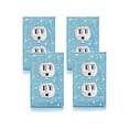 thumbnail image 1 of 2 Pcs Outlet Covers Shiny Silver Rhinestones Wall Plate 1 Gang Toggle Light Switch Cover Decorative Durable Switch Covers, 1 of 4