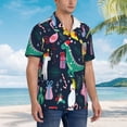 thumbnail image 3 of Disketp Hawaiian Shirts For Men,Cute Funny Animals Print Mens Casual Short Sleeve Button Down Shirts Beach Shirt, 3 of 7