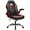 Red, variant on MCQ Computer Gaming Chair, Ergonomic Racing Chair with Flip-up Armrest, PU Leather, Black Red