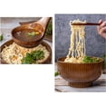 thumbnail image 7 of opvise Wooden Noodles Rice Soup Bowl Food Storage Container Kitchen Tableware Gadget 1, 7 of 7
