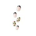 thumbnail image 4 of KISS imPRESS Holiday Press on Nails, Soft Glowing Snow, Beige, Short Oval, 30 Count, 4 of 6