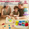thumbnail image 5 of SaveJoy Magnetic Tangram Puzzle Learning Toys with Pen, 250PCS Montessori  Pattern Blocks Set for Toddlers 4-8, Educational Stem Gift for Kids, 5 of 8
