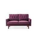 thumbnail image 3 of Uspridefurniture Tufted Cushion Back 57.5 Wide Velvet Loveseat, Purple, 3 of 5