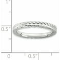 thumbnail image 2 of Sterling Silver Rhodium-Plated Domed Ring, 2 of 7