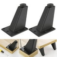 thumbnail image 4 of 4 Pcs 8cm Adjustable Metal Furniture Leg Thick Aluminum Alloy Table Cabinets Feet Sofa Bed TV Cabinet Legs -Black, 4 of 6