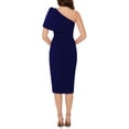 thumbnail image 2 of Betsy & Adam Womens Cascade Midi Bodycon Dress, 2 of 4