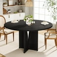 thumbnail image 2 of Tribesigns Round Dining Table, 39.37" Wood Kitchen Table for 4 People, 2 of 6