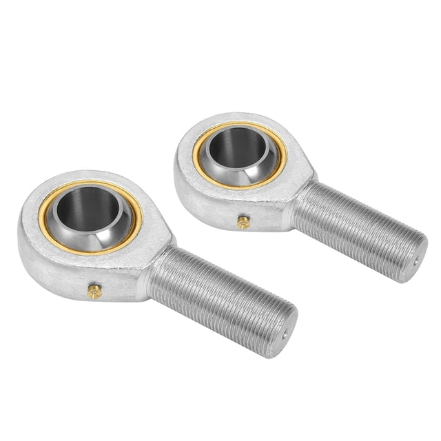 Unique Bargains POS12 Male Thread Carbon Steel Right Hand Rod End Bearing Connector Joint 2pcs