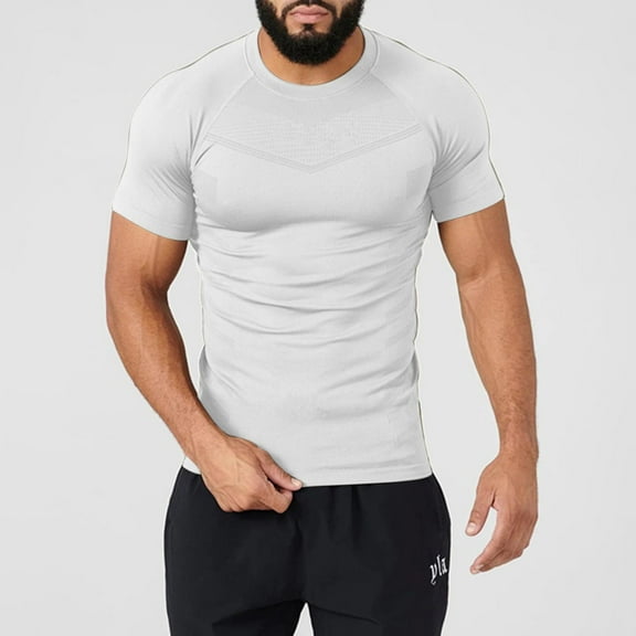 Njagoc3 Mens Short - Sleeve V - Neck Casual Tee, Regular Fit, Soft Fabric, Summer Daily & Layered Top