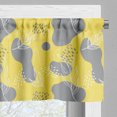 thumbnail image 5 of Ambesonne Fashion Valance & Curtain, Botanic Motifs Abstract Art, 55"x24", Mustard and Pale Slate Blue, 5 of 7