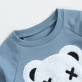 thumbnail image 4 of Okbabeha Baby Boy Clothes Toddler Bear Outfit Long Sleeve Crewneck Sweatshirt and Jogger Pants Fall Winter Clothing, 4 of 7