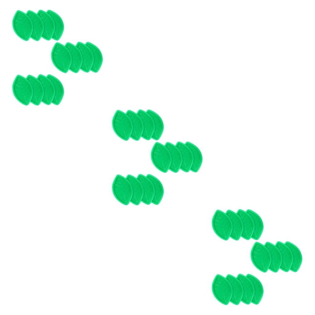 Cateissary 12x Bandeja de comida reutilizable verde con motivo de hoja hawaiana para eventos Bandeja de comida reutilizable estilo hawaiano verde Type1 NO1