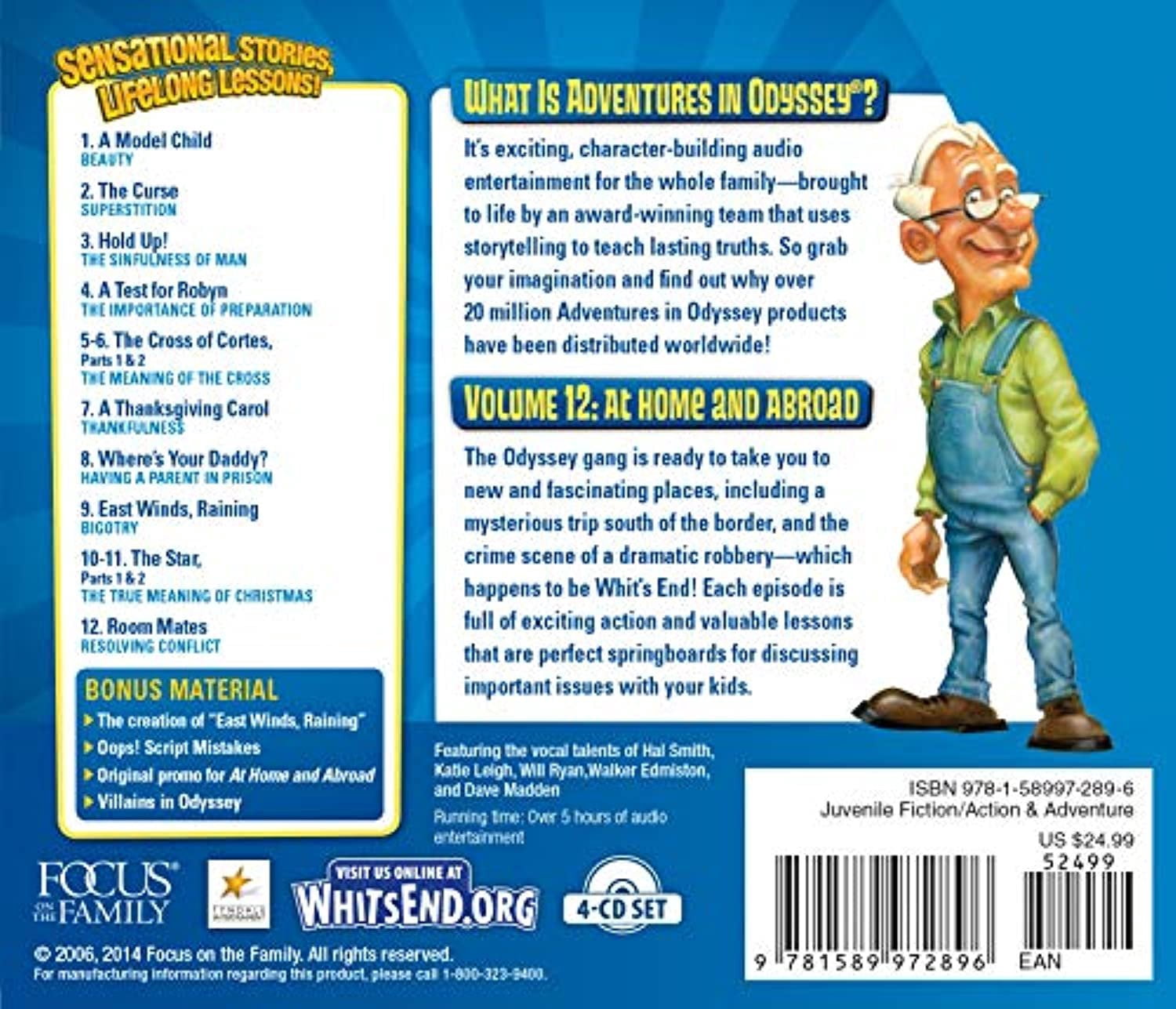 Adventures in Odyssey At Home and Abroad, Book 12, (Audiobook)