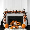 thumbnail image 4 of Wdhugt Artificial Fall Maple Leaves Garland Hanging Vine 68 in Fake Pumpkin Pine Berries Autumn Decoration Garland Decor for Fireplace Home Doorway Party Indoor Outdoor, 4 of 6