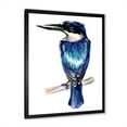 thumbnail image 2 of Designart 'Style Blue Kingfisher Bird' Traditional Framed Art Print, 2 of 4