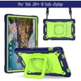 thumbnail image 2 of elitegadget Case for Samsung Galaxy Tab A9+ Plus 11 Inch (SM-X210/X215/X216) 2023 Released - Heavy Duty Impact Resistant Case Cover with Rotating Ring Stand + 1 Stylus (Navy Blue/Green), 2 of 5