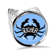 thumbnail image 1 of Cangrejo negro animal silueta natural Anillo de compromiso de boda de amor ajustable Unbranded M, 1 of 3