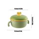 thumbnail image 3 of Cuenco de Alimentos Aislante, Acero Inoxidable, Doble Asa, Plato de Alimentación con Tapa, 15.5 x 11.6 x 9.5 cm, Capacidad de 250-360 ml para Niños Pequeños, Bebés, Niños, Color Azul, 3 of 6