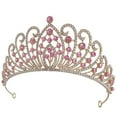 thumbnail image 4 of MasteelfCA Wedding Bride Crown Bridal Rhinestone Crown Birthday Party Tiara Wedding Hair Accessory, 4 of 7