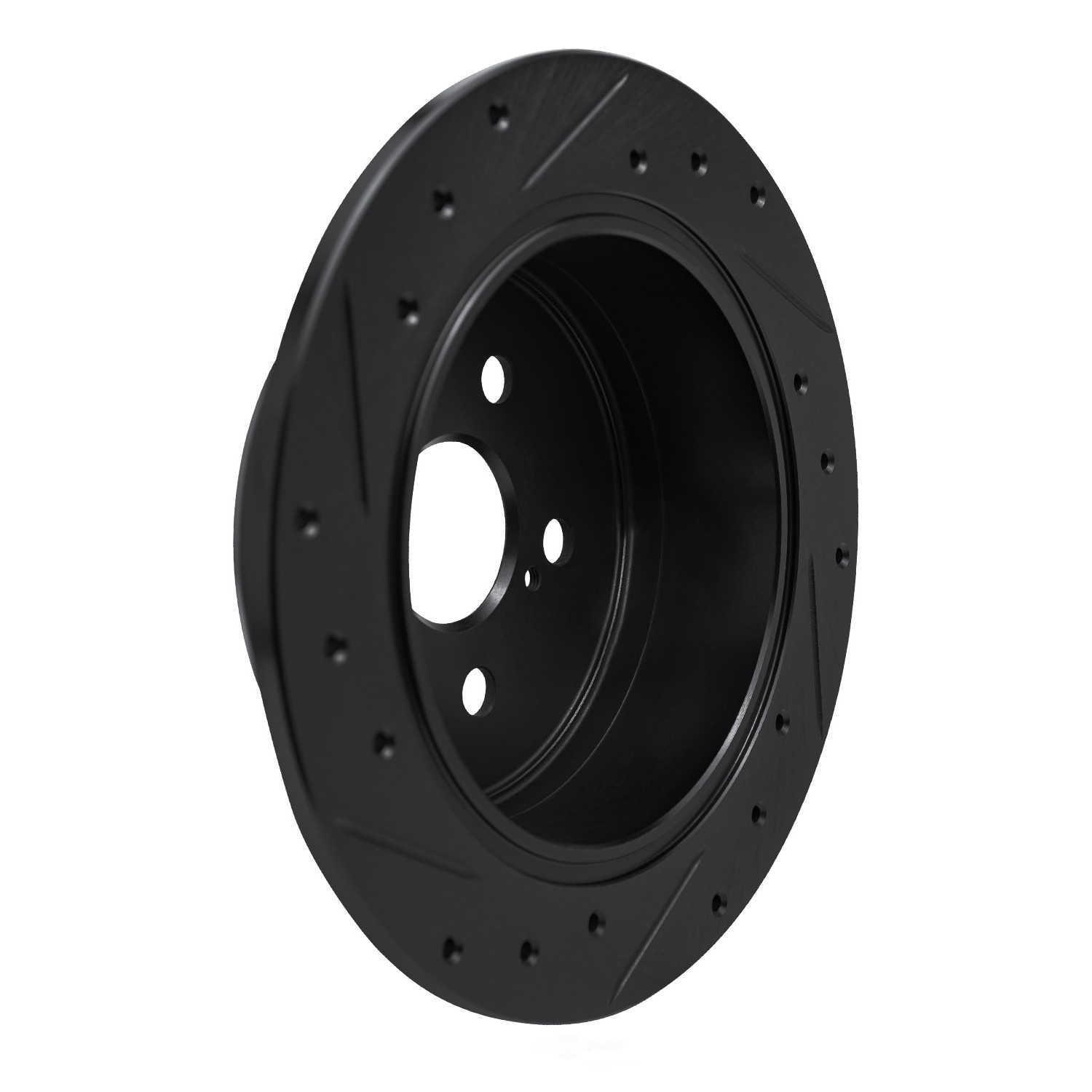Dynamic Friction Company 633-76029R DFC Brake Rotor - Drilled And Slotted - Black