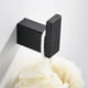 thumbnail image 4 of Ganchos de pared de acero inoxidable SUS 304 para baños, herrajes de baño modernos con construcción de metal resistente y estilo escandinavo, ganchos para toallas negros mate para cocina, hotel,, 4 of 5