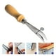 thumbnail image 3 of Eigraketly Herramienta de trazado de cuero, herramienta portátil para doblar bordes con mango de madera, herramientas de plegado para Artesanía, 3 of 6