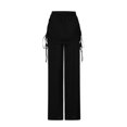 thumbnail image 6 of FAIWAD Soft Lightweight Pants for Women Solid Color Drawstring Skirt Pants Wide Leg Yoga Palazzo Trousers (3X-Large, Black), 6 of 6