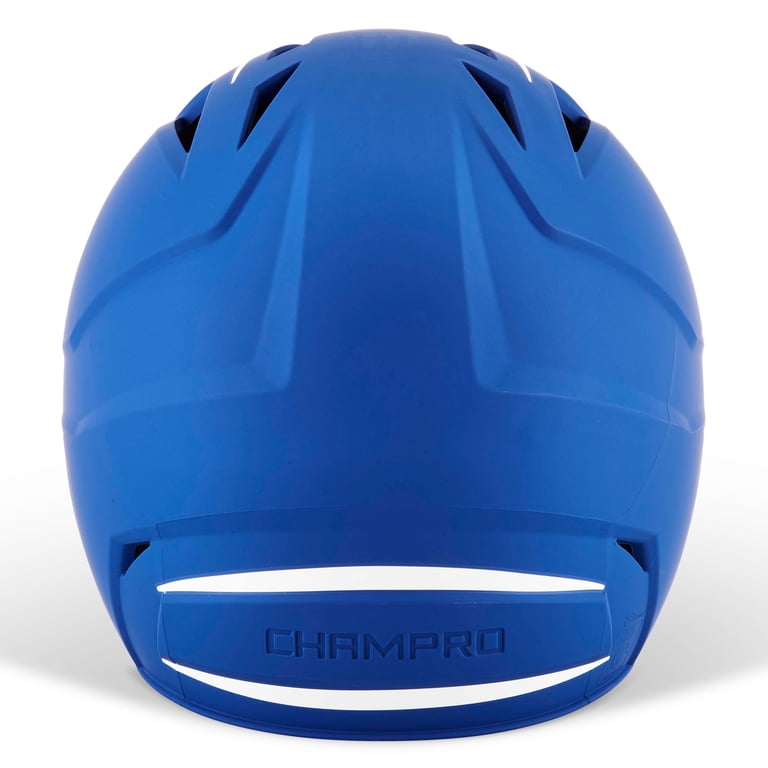 Champro HX Legend Baseball Batting Helmet, Medium, Royal/White photo 4