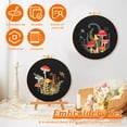 thumbnail image 6 of Embroidery Kit for Beginners Adult, 3Pack Mushroom Cross Stitch Kits with Pattern Chart,Hoops,Threads,Needles,Cloth,Scissors,Needle Threader for DIY Handcraft Enthusiast, 6 of 8