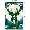 thumbnail image 2 of NBA Milwaukee Bucks - Maximalist Logo 23 Wall Poster, 22.375" x 34", 2 of 4