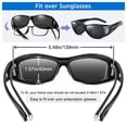 thumbnail image 5 of TINHAO Sunglasses Fit Over Glasses for Men Women, Wrap Around Sunglasses Polarized 100% UV Protection Driving, 5 of 7