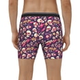 thumbnail image 4 of Rateoe music Skull record Guitar Print Men’s Underwear Boxer Briefs Soft Comfortable Underwear Boxer Briefs, Long Leg Briefs,Anti-chafing Boxer Briefs, 4 of 7