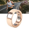 thumbnail image 1 of Anillo Inteligente de Oro Rosa, Monitor de Sueño Resistente Al Agua, Rastreador de Salud, Anillo de Fitness Inteligente de Cerámica de Aluminio con temperatura, Paso, PARA, 1 of 7