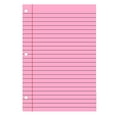thumbnail image 1 of 200 Sheets Colored Loose Paper 8" X 11" College Ruled Lined 3 Hole Punched Notebook Filler Paper For 3 Ring School (Aesthetic Color), 1 of 1
