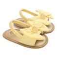 thumbnail image 1 of EIMELI Baby Girls Princess Bowknot Sandals Soft Sole FlatNon-Slip  Summer Beach Shoes, 1 of 10
