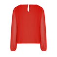 thumbnail image 3 of XuJwPNcy Women's Long Sleeve Blouse Tops Round Neck Fashion Solid Casual Loose Shirts Work Office Blouse Top, 3 of 4