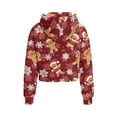 thumbnail image 2 of Chririnla Gingerbread Man Snowflake Kids Zipper Sweatshirt for Girls with Pocket Oversize Plus Size Comfy Loose Top Fall Clothes for Teens School Size 5-6, 2 of 7