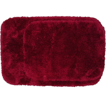 Mainstays 2 Piece Bath Rug Set Elegant Pink 17x24 and 20x30