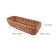 thumbnail image 2 of Woven Desktop Basket Sundry Organizer Basket Imitation Rattan Storage Basket for Cutlery, 2 of 7