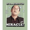 thumbnail image 2 of Men's Seinfeld George Costanza It's a Festivus Miracle  Graphic Tee Kelly Green Large, 2 of 5