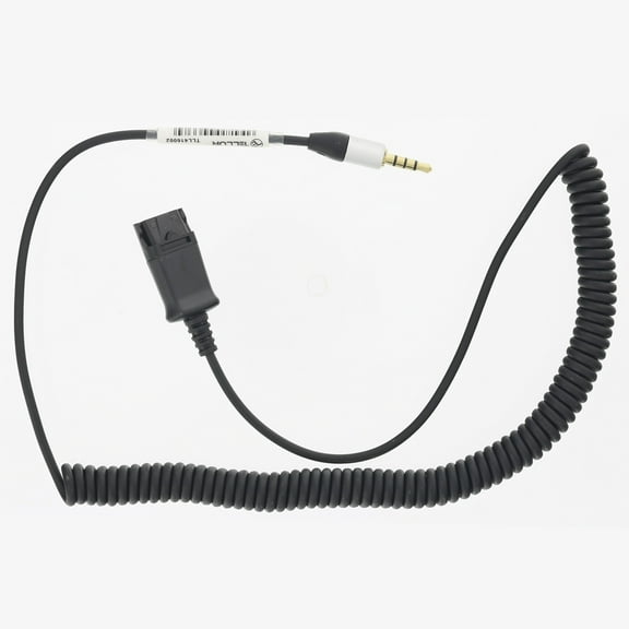 Wired Headset for Computer TELLUR Voice Series 510N/520N and Accessories (QD to 3.5mm 4 Pin Jack Adapter Cable)