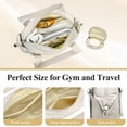 thumbnail image 6 of NCY Mini Gym Bag for Women, Small Gym Tote Bag Puffy Quilted Sports Duffel Bag with Wet Compartment and Coin Purse Duffel Bags Dance Yoga Workout Bag for Gifts, 6 of 8