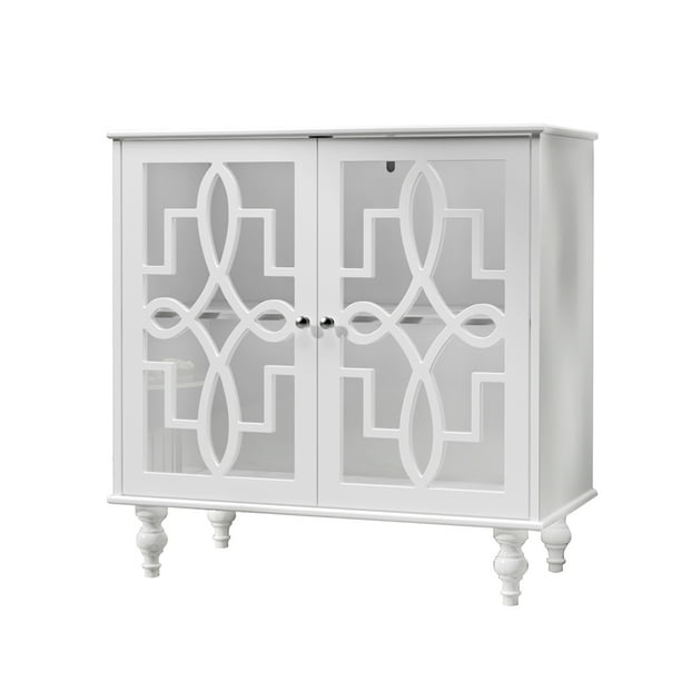 DiDuGo Accent Storage with Glass Door and Adjustable Shelf for