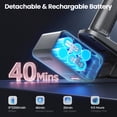 thumbnail image 4 of INSE Cordless Vacuum Cleaner,6 in 1 Powerful Stick Handheld Vacuum,35Kpa Vacuum Cleaner,45min Runtime,Lightweight Cordless Stick Vacuum for Hard Floor Carpet Pet Hair, 4 of 11